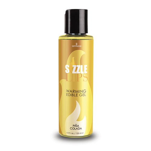 All Over Lubricating Massage Gel Sizzle Lips Sensuva Piña Colada 125
