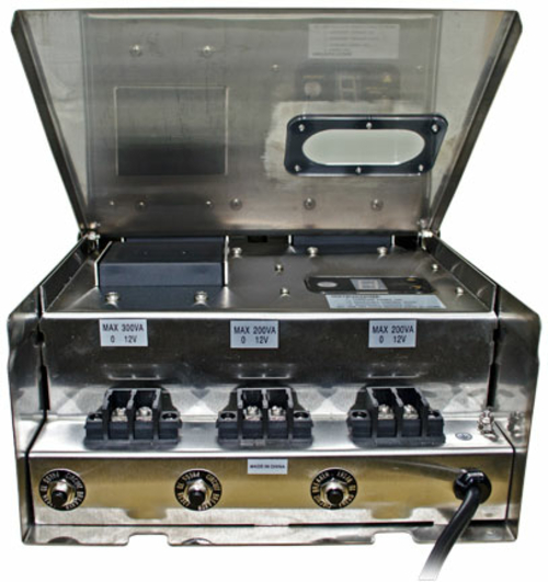 Dabmar Lighting LVT700-SS Magnetic 700 Watt Low Voltage Transformer wi