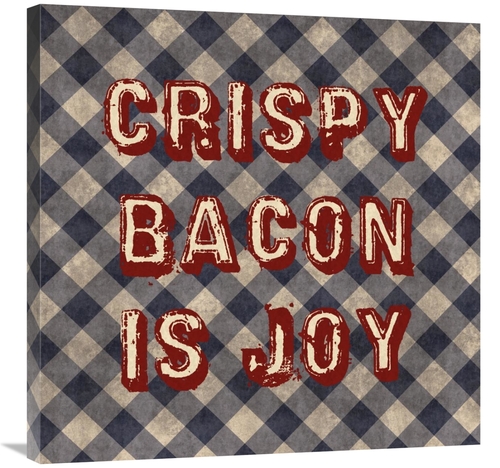 Global Gallery GCS-394025-3030-142 30 x 30 in. Crispy Bacon is Joy Art