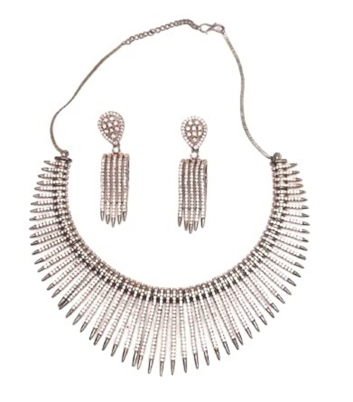 Dual Tone Necklace Set For Pretty woman And Girls