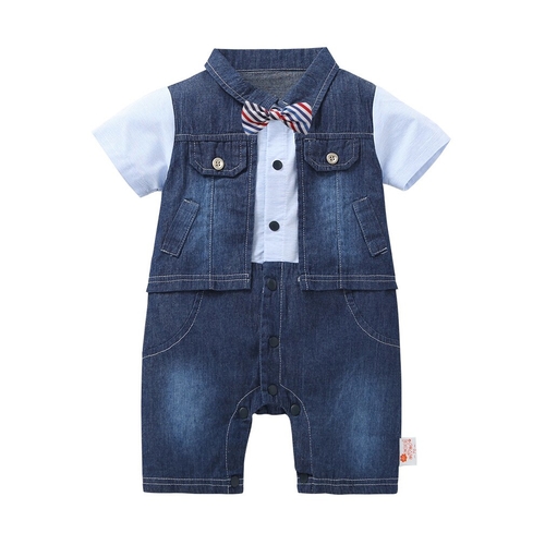 2019 Gentleman Newborn Baby Boys Rompers Short