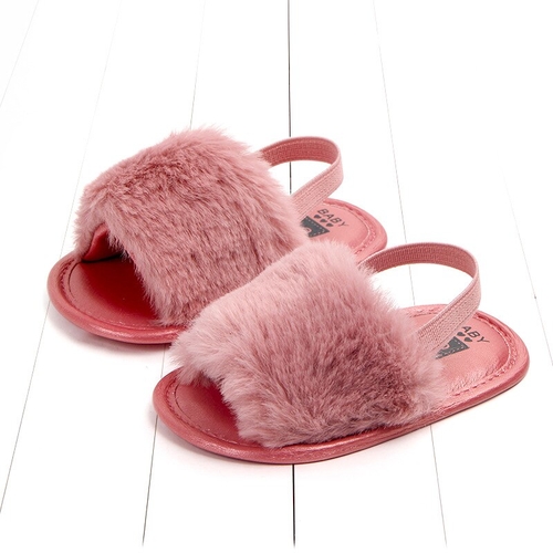 2019 Infant Baby Sandals Slippers 2019 Faux Fur