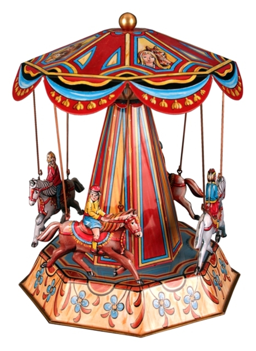 Alexander Taron RM610 German Collectible Tin Toy - Horse Carousel