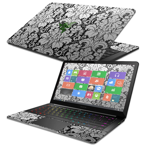MightySkins RABLSTE13-Floral Retro Skin for 13.3 in. 2017 Razer Blade 
