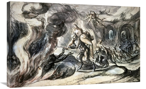 Global Gallery GCS-281508-36-142 36 in. Eurydice in Hell Art Print - H