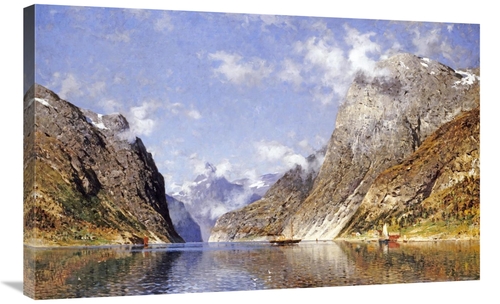 Global Gallery GCS-268346-36-142 36 in. A Norwegian Fjord Art Print - 