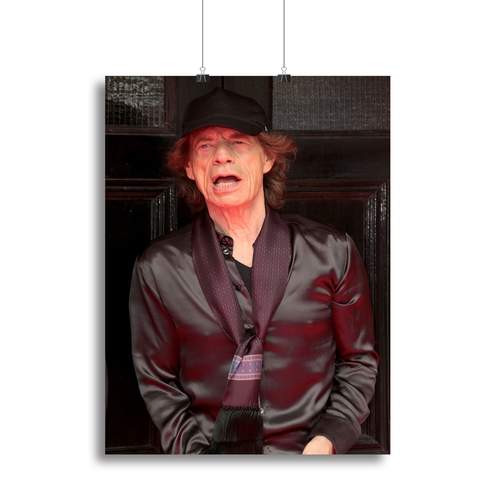 Mick Jagger Rolling Stones Hackney Diamonds launch event Canvas Print