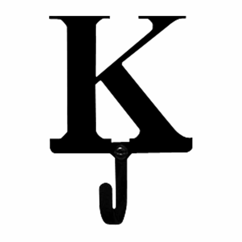 Wrought Iron Letter K Wall Hook Small