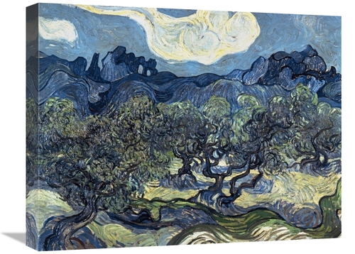 Global Gallery GCS-281284-22-142 22 in. Olive Trees with the Alpilles 