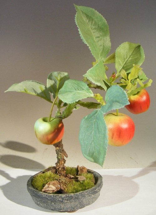 Artificial Apple Bonsai Tree