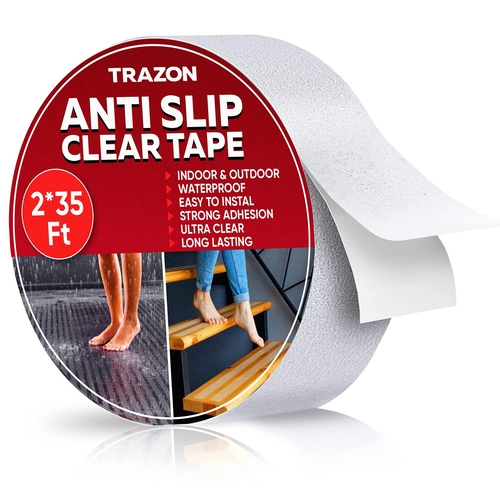 Grip Tape   Heavy Duty Anti Slip Tape Clear Waterproof Outdoor Indoor