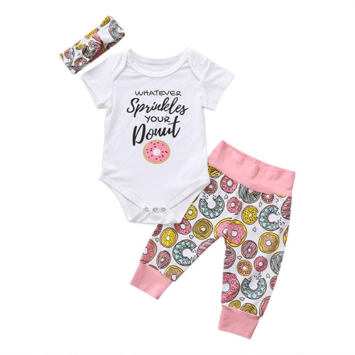 2019 Infant Toddler Baby Girl Bodysuit Tops +Long