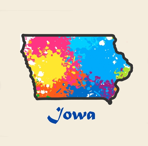 State Of Iowa A 3 Inch Diameter Patches