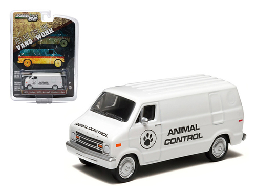 1976 Dodge B-100 Van Animal Control Hobby Exclusive 1/64 Diecast Car