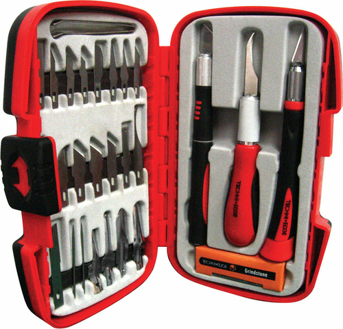 IDL Techni Edge 2303238 Deluxe Hobby Knife Set, 29 Piece