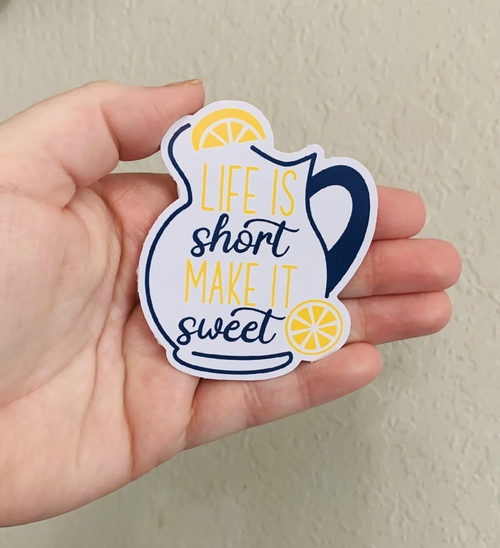 Make it Sweet - Lemon Sticker/Magnet