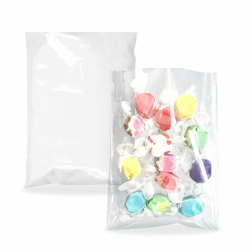 Pack of 1000 Flat Poly Bags 4 x 6. Clear Polyethylene Bags 4x6.