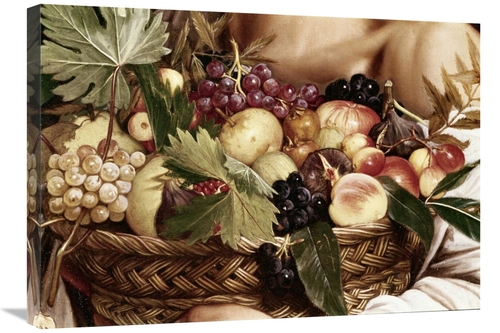 Global Gallery GCS-276972-30-142 30 in. Boy with Basket of Fruit - Det