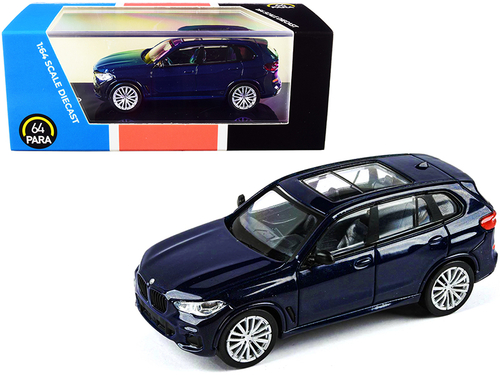 BMW X5 (G05) with Sunroof Tanzanite Blue Metallic 1/64 Diecast Model