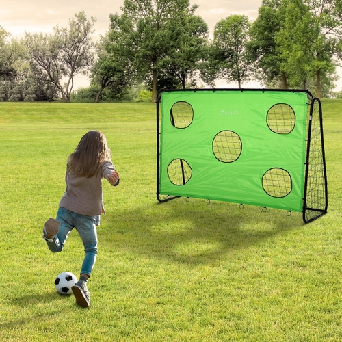 Soozier Football Goal Target Goal Indoor Backyard with All Weather PE