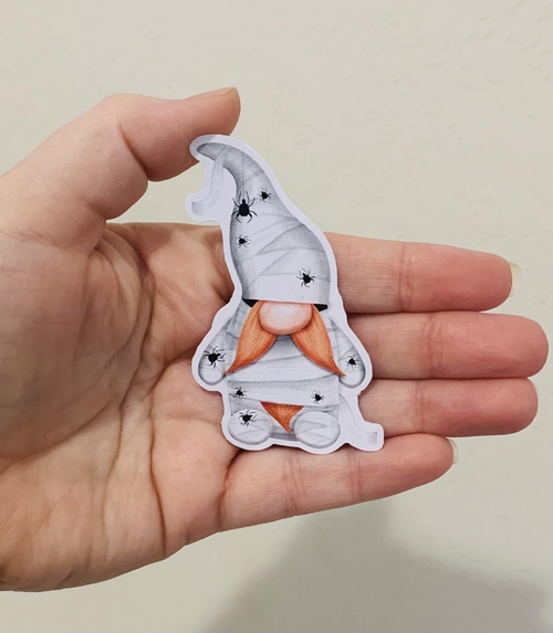 Mummy Gnome- Scary Gnome Stickers/Magnet