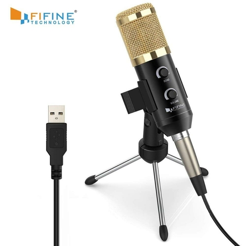 Condenser Microphone with Tripod Stand Microphone Clip USB Socket suit