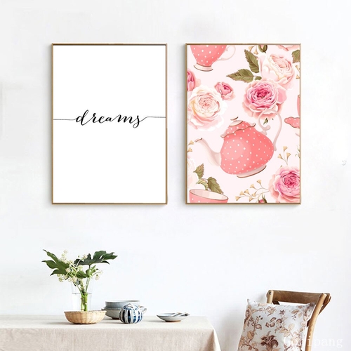 Nordic Peony Flowers Poster And Prints Peony Wall