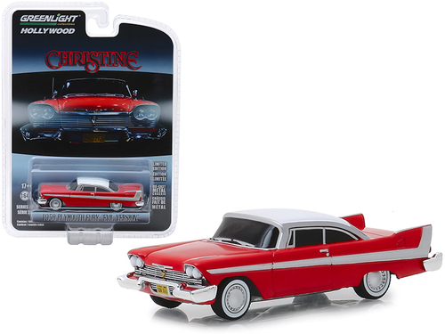 1958 Plymouth Fury Red with White Top \Evil Version\" (Blacked Out