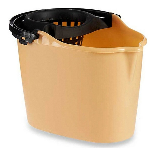 Cleaning bucket Black Beige polypropylene 15 L