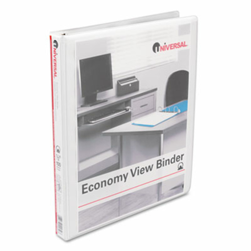 Universal 20952 Round Ring Economy Vinyl View Binder  1/2&apos;&am