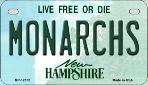 Smart Blonde MP-12133 7 x 4 in. Monarchs New Hampshire Novelty Metal M