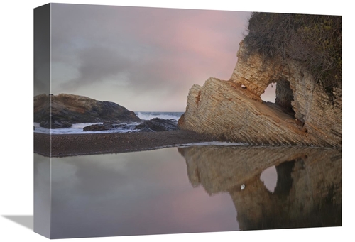 Global Gallery GCS-397050-1216-142 12 x 16 in. Cave Reflected in Pool 