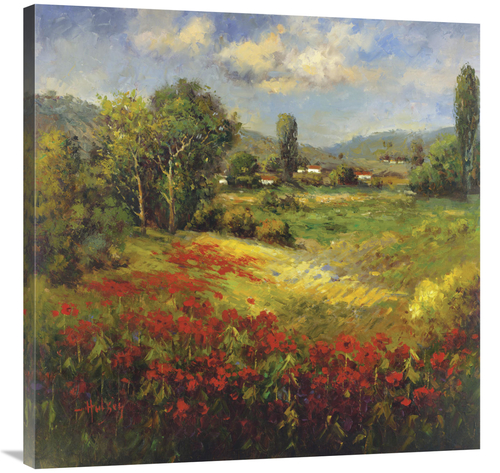 Global Gallery GCS-128424-3636-142 36 x 36 in. Country VIllage I Art P