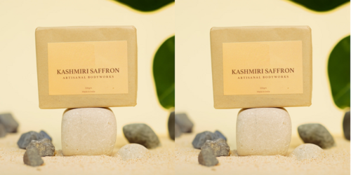 Kashmiri Saffron Soap Bathing Bar Pack of 2