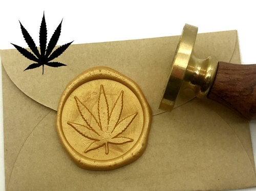 Cannabis Leaf Wax Seal Stamp Wedding Invitation Sealing Wax Stamp