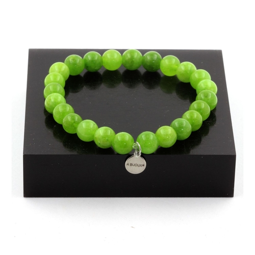 Peridot Bracelet 8 mm Beads.