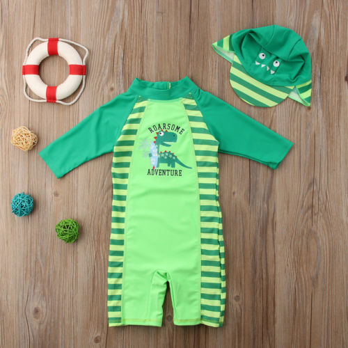 Fashion Kid Baby Swimwear Rash Guard Swimsuit