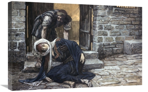 Global Gallery GCS-280402-30-142 30 in. Levite Findeth His Dead Wife A
