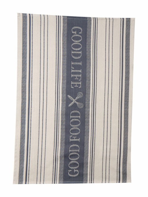 Kay Dee 6662043 18 x 28 in. Graphite Cotton Tea Towel - Pack of 6