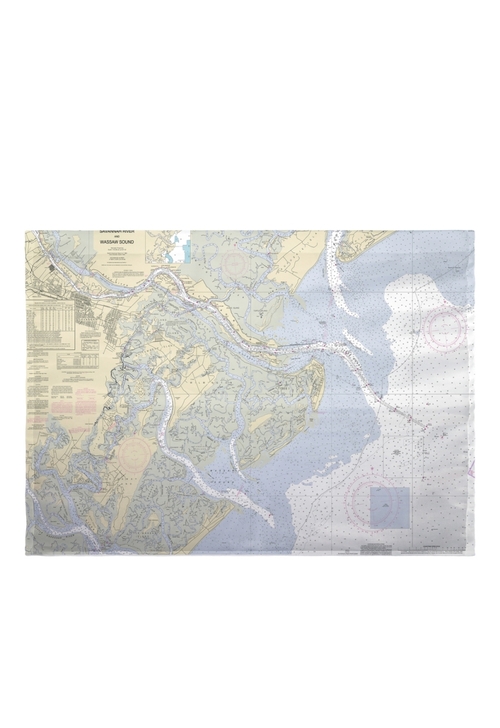 Betsy Drake FL214 Savannah River & Wassaw Sound, GA Nautical Map G