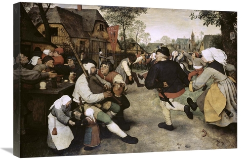 Global Gallery GCS-276906-30-142 30 in. Peasants Dancing Art Print - P