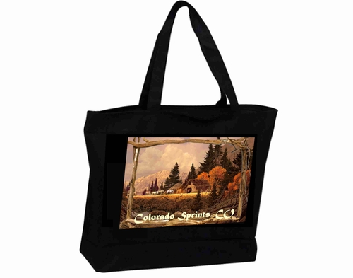 Tote Bag XXL Travel Poster Visit  Colorado Springs Co