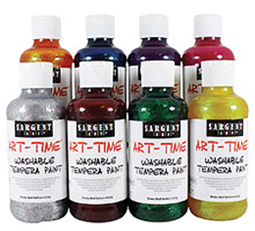 Art Supplies 223966 8 Oz. Washable Glitter Paint - Green