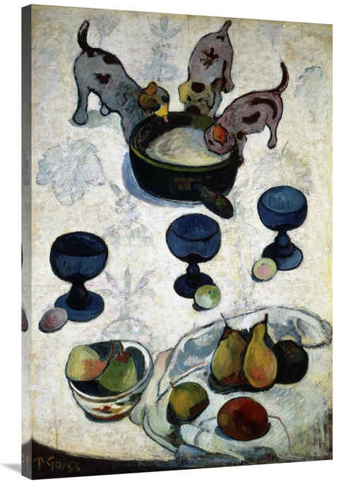 Global Gallery GCS-277651-40-142 40 in. Still Life with Three Dogs - N