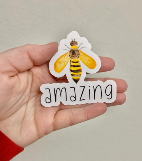 Bee Amazing Sticker/Magnet