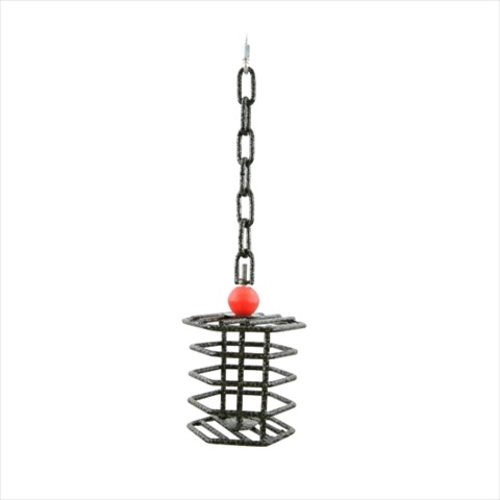 A&E Cage AE-HTFL Black Large Hex Bird Toy Feeder