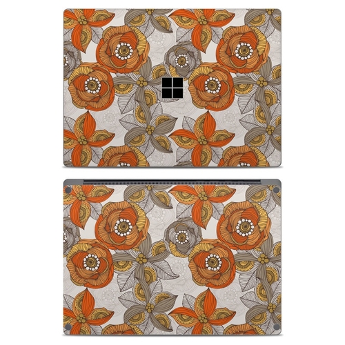 DecalGirl MISL-ORNGRYFLWR Microsoft Surface Laptop Skin - Orange & Gre