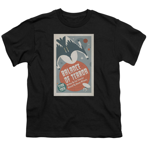 Trevco CBS1951B-YT-4 Star Trek & Tos Episode 14 Short Sleeve Youth Cot