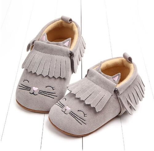 Newborn Baby Moccasins tassel PU Suede leather