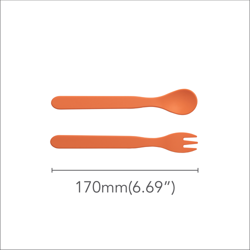 Corndrop Kids Spoon and Folk Set (Long) - PLA - Eco Friendly